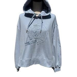 Tommy Hilfiger Icons Crop Oversized Hoodie Women’s Small Pullover